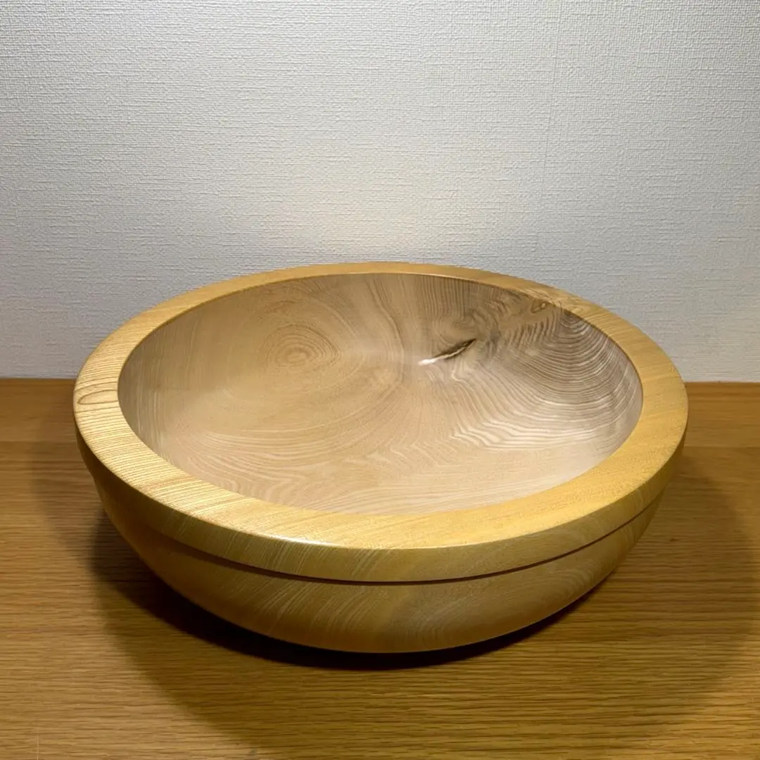 Thumbnail of Natural Wood Kneading Bowl - Wooden Bowl for Soba and Udon Noodle Making