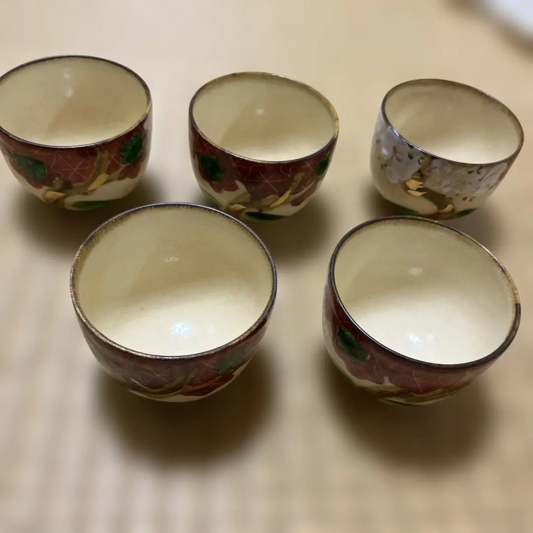 Thumbnail of Sumihisa Tsuruta? Koyo Goki? Set of 5 teacups