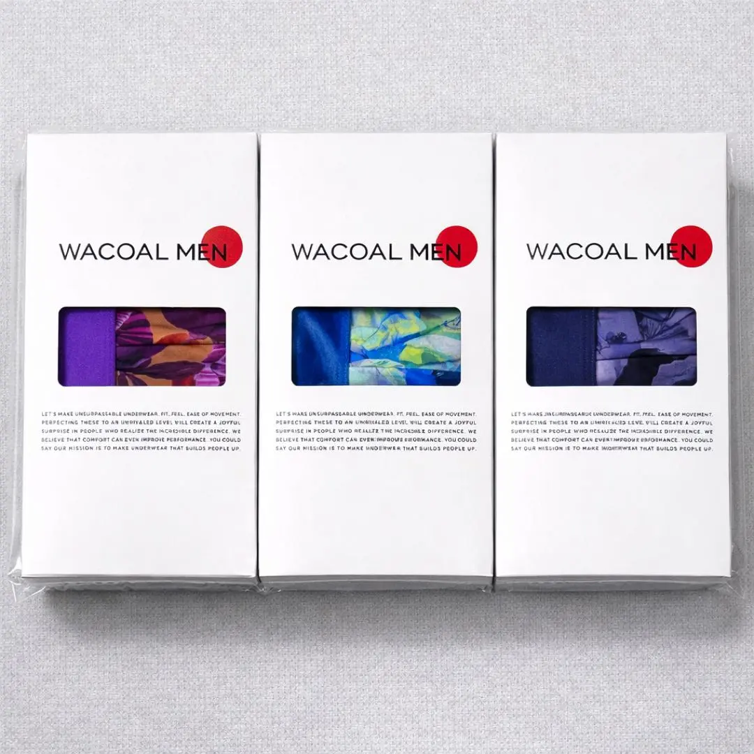 Thumbnail of New, set of 3, 3L, Wacoal Men's floral boxer briefs, unopened, with box and tags.