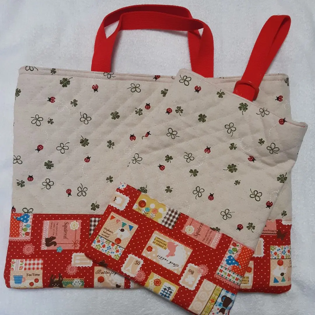 Thumbnail of Handmade bag, lesson bag, shoe bag, clover, set, new