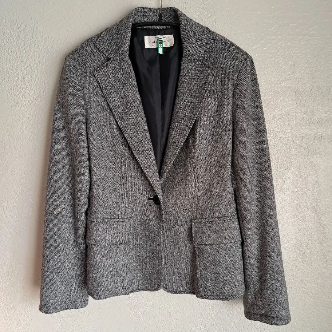 Thumbnail of [Excellent Condition/Made in Japan] Autumn/Winter Wool Angora Blend Gray Tailored Jacket