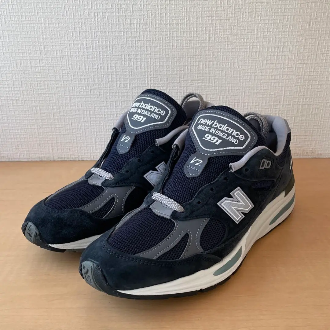 seika ニューバランスU991NV2 28cm 美品 New Balance ニューバランス NEW BALANCE 991 V2 NAVY U991NV2