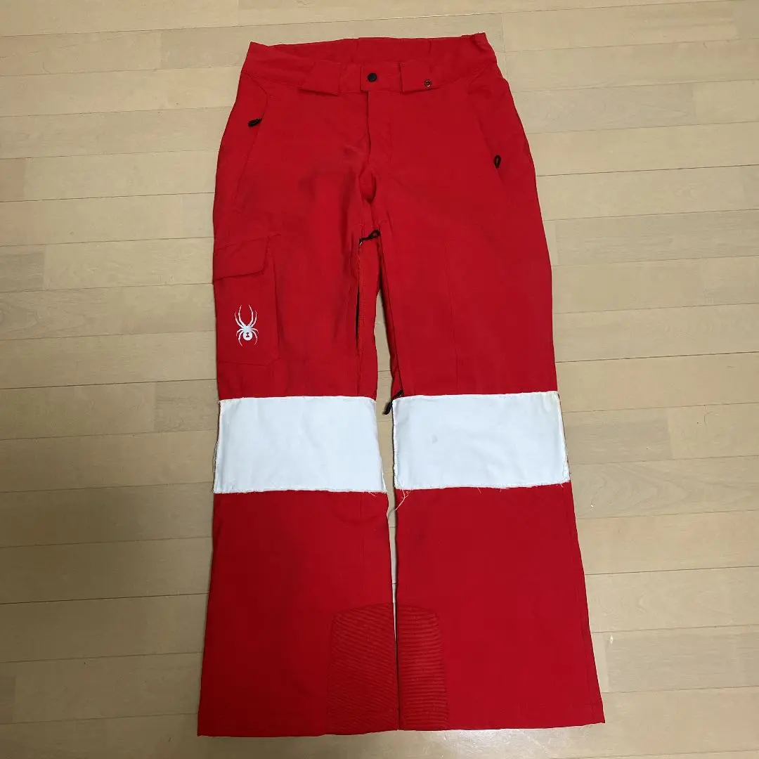 RUTT MOGUL スキーウェア モーグルパンツ M ブラック 膝当て付き CLASSIC MOGUL PANTS, BLACK INSULATED W/ White Patches — RUTT