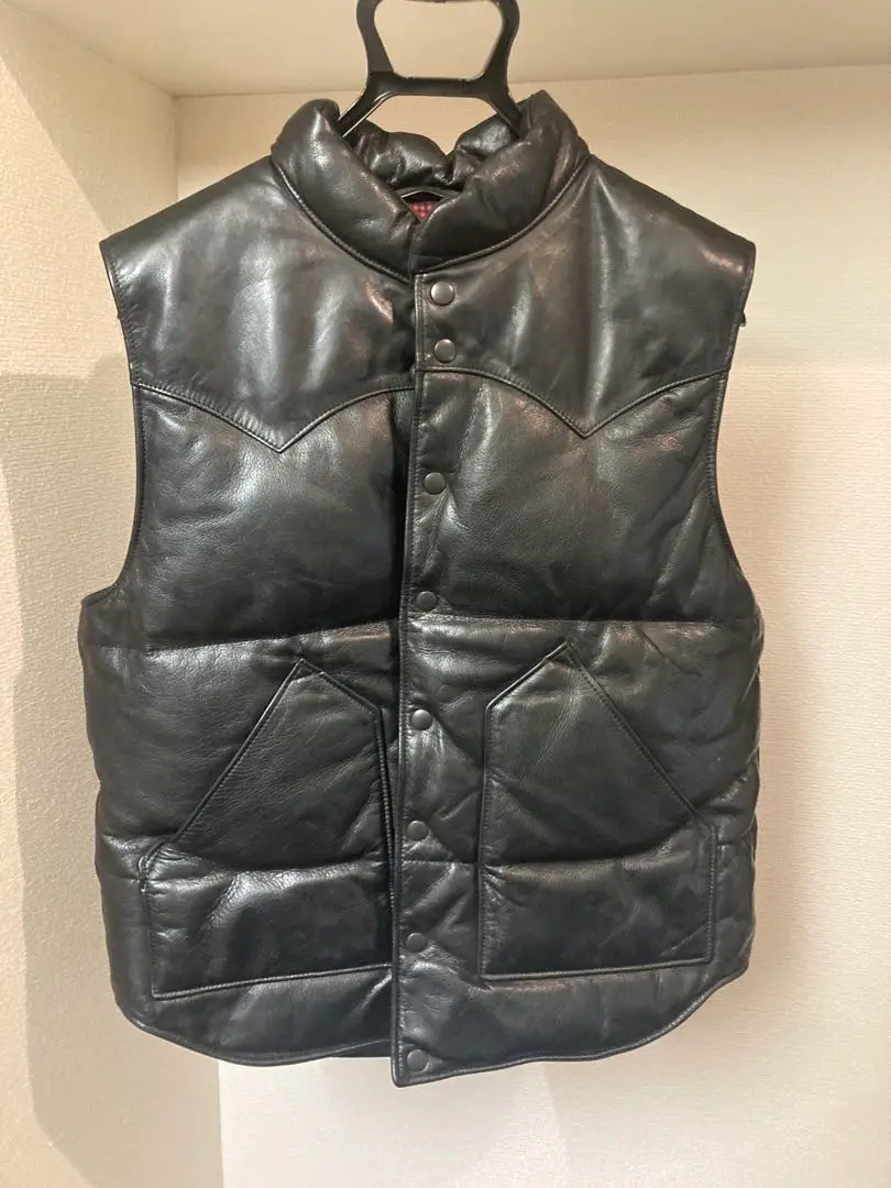 Y’2 LEATHER ワイツーレザー レザーダウンベスト　シープスキンXX L Y'2 LEATHER(ワイツーレザー) オールレザーダウンベスト LV-03