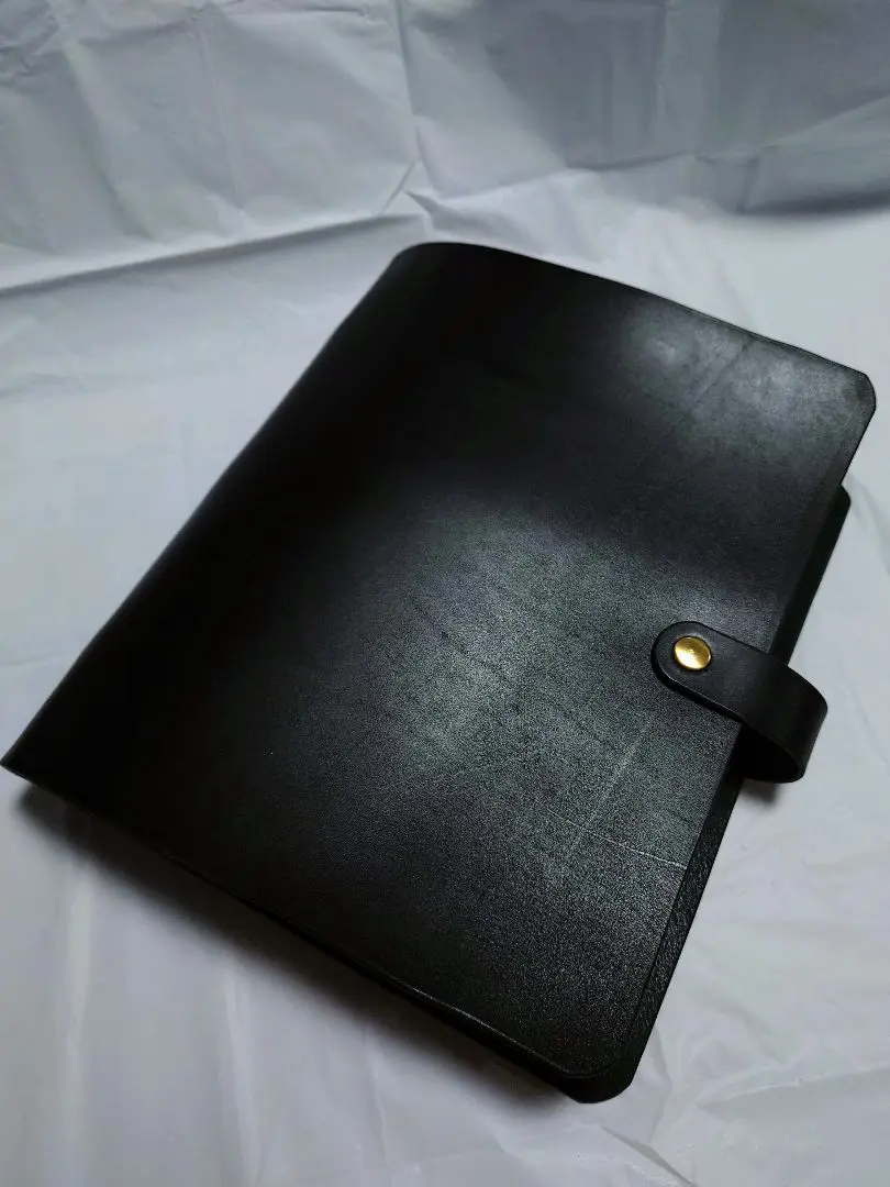 T.S様専用】レザーバインダーA4 30穴 20ミリリング ブラック