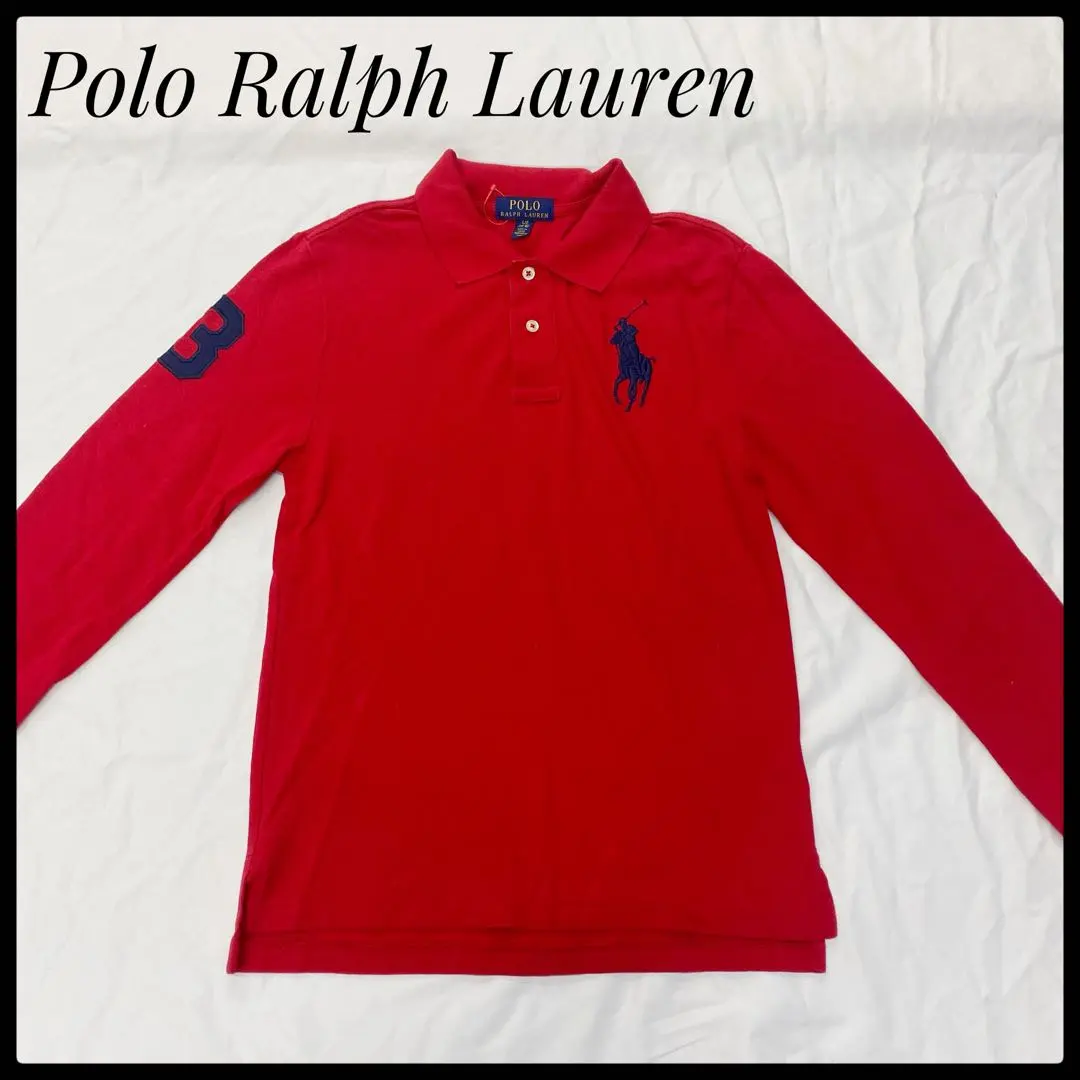 Thumbnail of Polo Ralph Lauren Red Long Sleeve Polo Shirt L