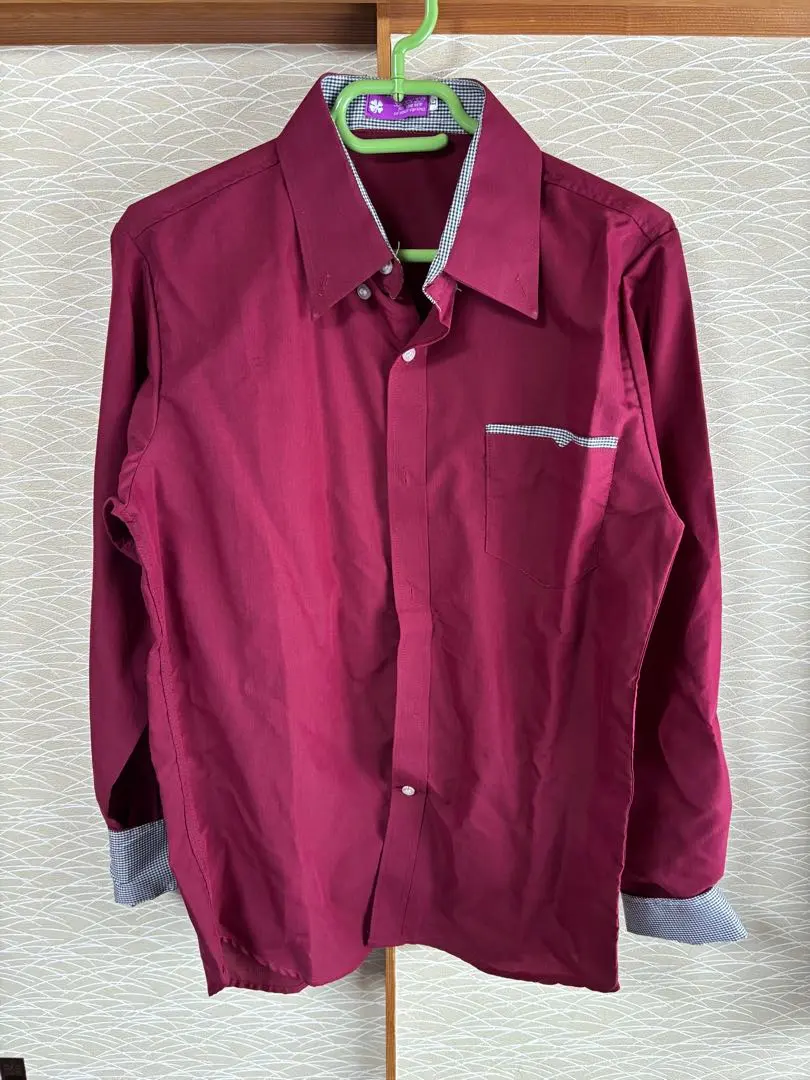 Thumbnail of Burgundy button-up shirt