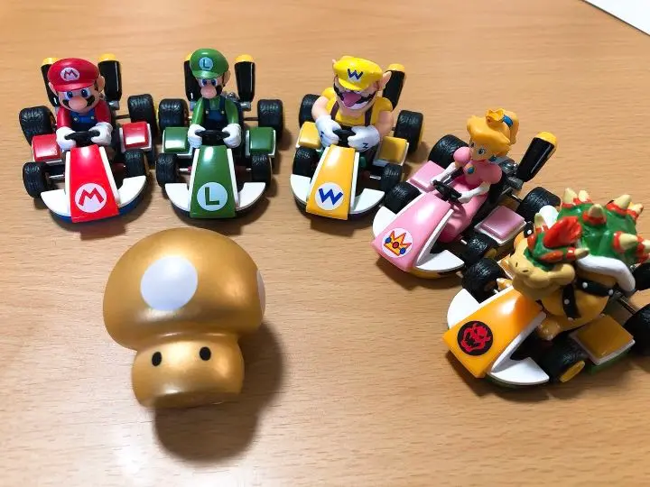 マリオカート フィギュア ９体 １９９２年 稀少 着色済 チョロＱ マリオカート フィギュア 9体 1992年 稀少 着色済 チョロQ