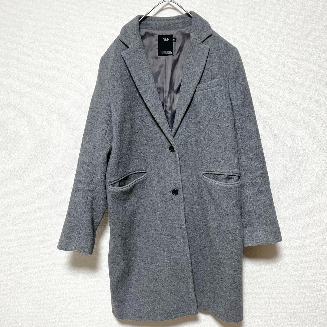 Thumbnail of [M] AZUL, Azul, Women's Coat, Gray, Beautiful Condition, Simple