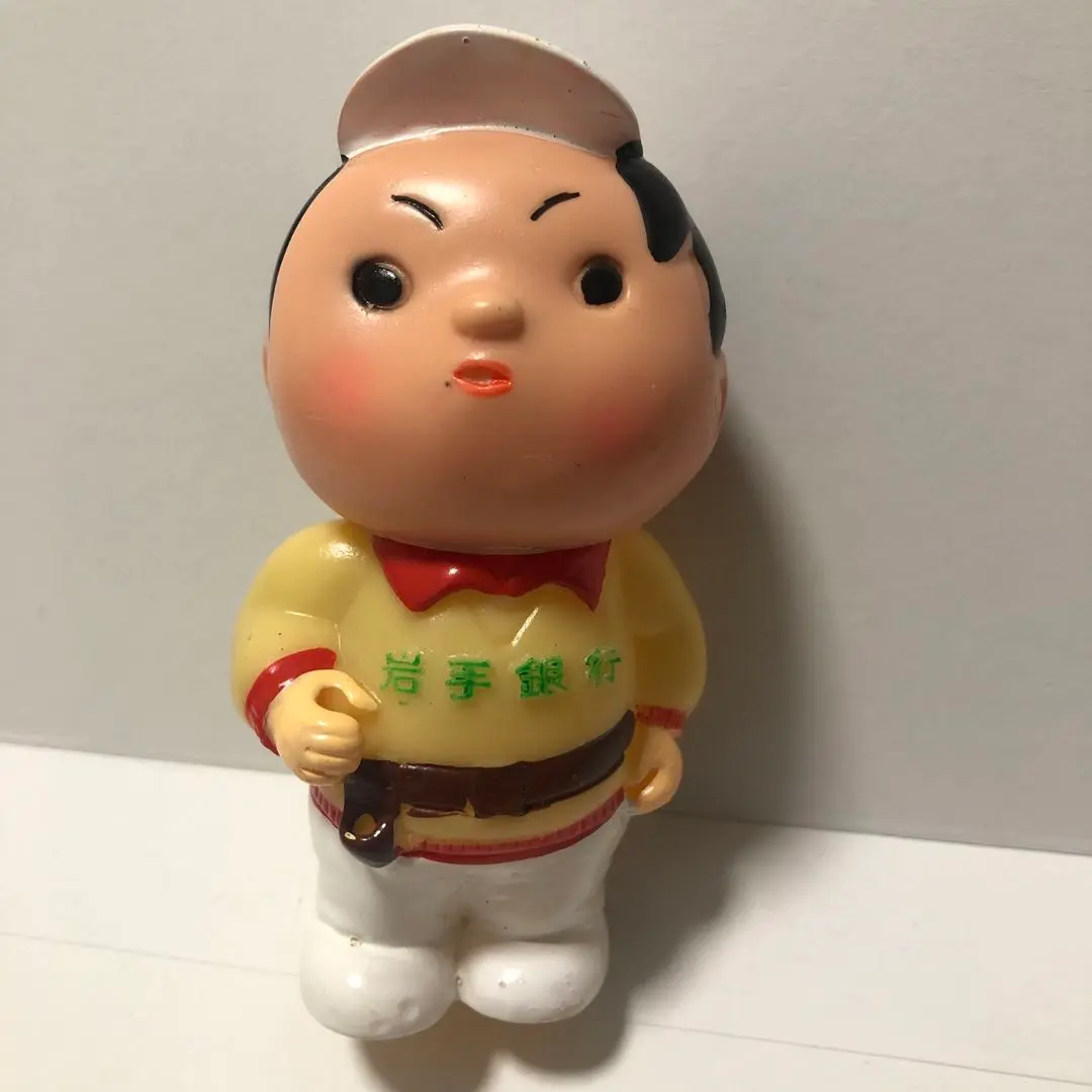 東北銀行　ノベルティ　ソフビ　貯金箱　柔道 昭和レトロ1960年代 東北銀行 柔道ソフビ貯金箱 オリンピック