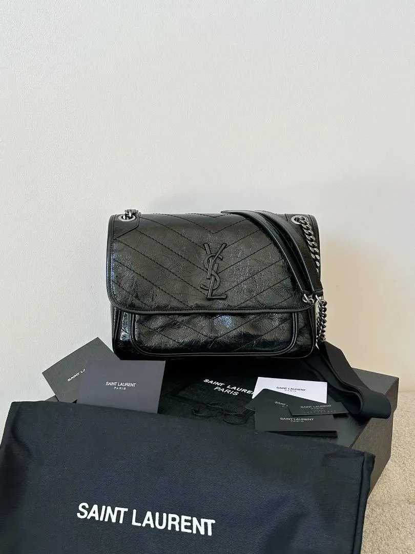 Thumbnail of Saint Laurent Quilted Shoulder Bag, Black