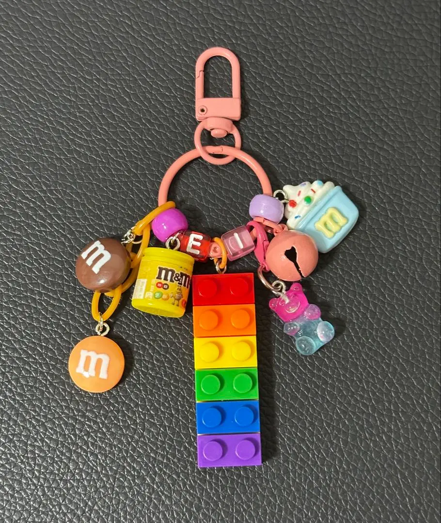 Thumbnail of Jangling Keyring, LEGO Blocks, M&M's Chocolate, Bag Charm, Colorful