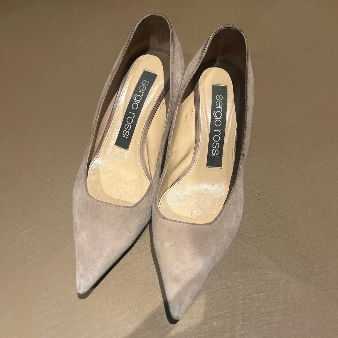 Thumbnail of Sergio Rossi pink gray high heels