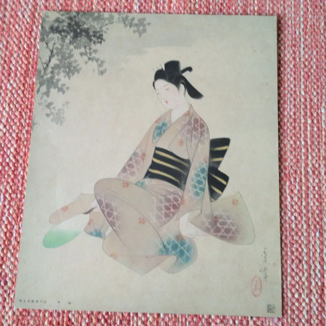 稀少 ヴィンテージ 山川秀峰 昭和風俗美人 『花』 美人画 着物 桜 紙本 掛軸 2025年最新】山川秀峰の人気アイテム - メルカリ
