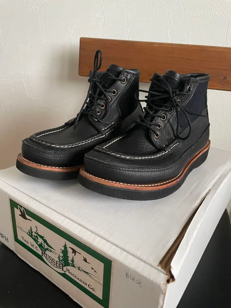 2025年最新】RUSSELL MOCCASIN カラー：ブラック系 モカシン