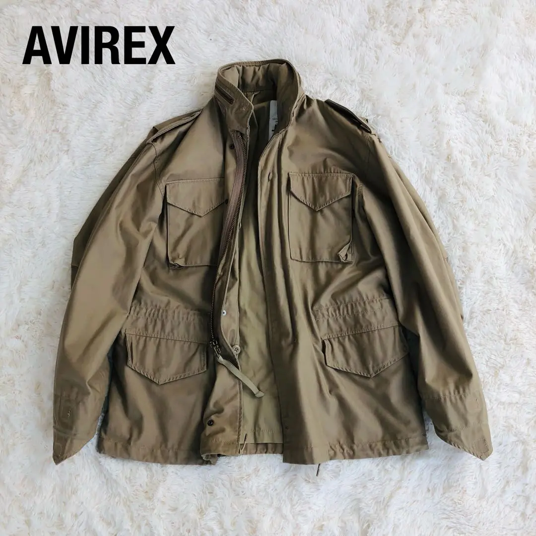 AVIREX ミリタリージャケット Lサイズ ベージュ 2025年最新】AVIREX カラー：ベージュ系 ミリタリージャケットの
