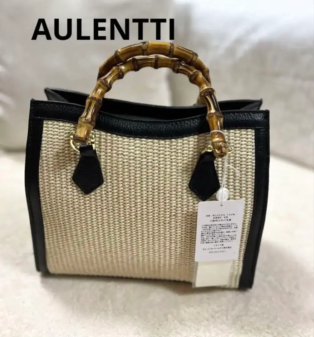 【Yさま専用】　【AULENTTI】　バンブーハンド・ショルダーバッグ Yさま専用】 【AULENTTI】 バンブーハンド・ショルダーバッグ
