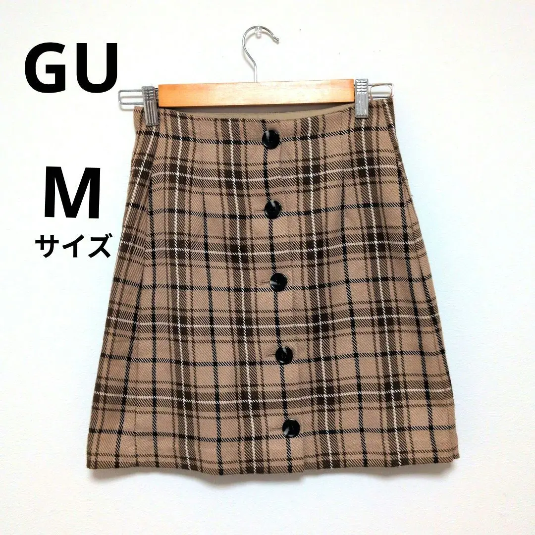 Thumbnail of GU Trapezoid Mini Skirt - Checkered Pattern - Women's - Autumn/Winter/Spring