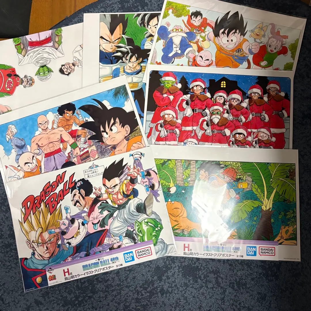 Thumbnail of Dragon Ball 40th Anniversary Ichiban Kuji H Prize Clear Poster 7-Piece Set