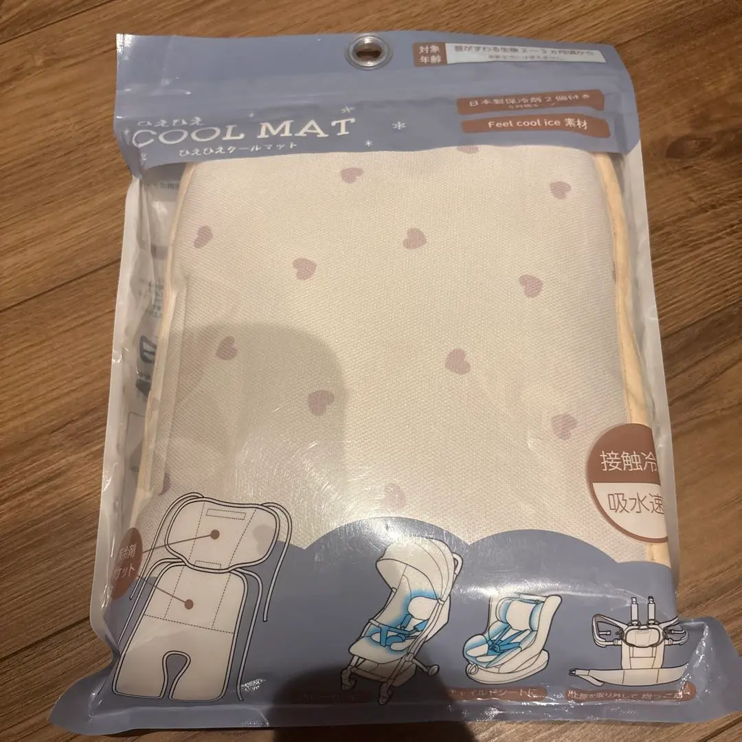 涼墊 愛心圖案 日本製造附2個保冷劑 的縮圖