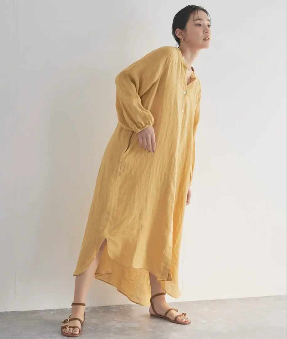 Thumbnail of Audrey and John Wad Soft Linen Grand Shirt Dress