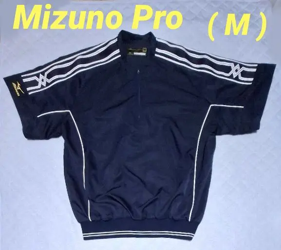 【美品】【値下げ不可】MizunoPro ミズノプロ 半袖 Vジャン ジャケット 野球 ミズノ ハーフジップ アウター トップス Vジャン 半袖