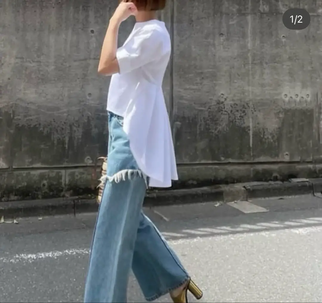 cygne シーニュ 美品 エンビトップス Phanie　 ホワイト エンビトップス Mathieu ホワイト | Cygne