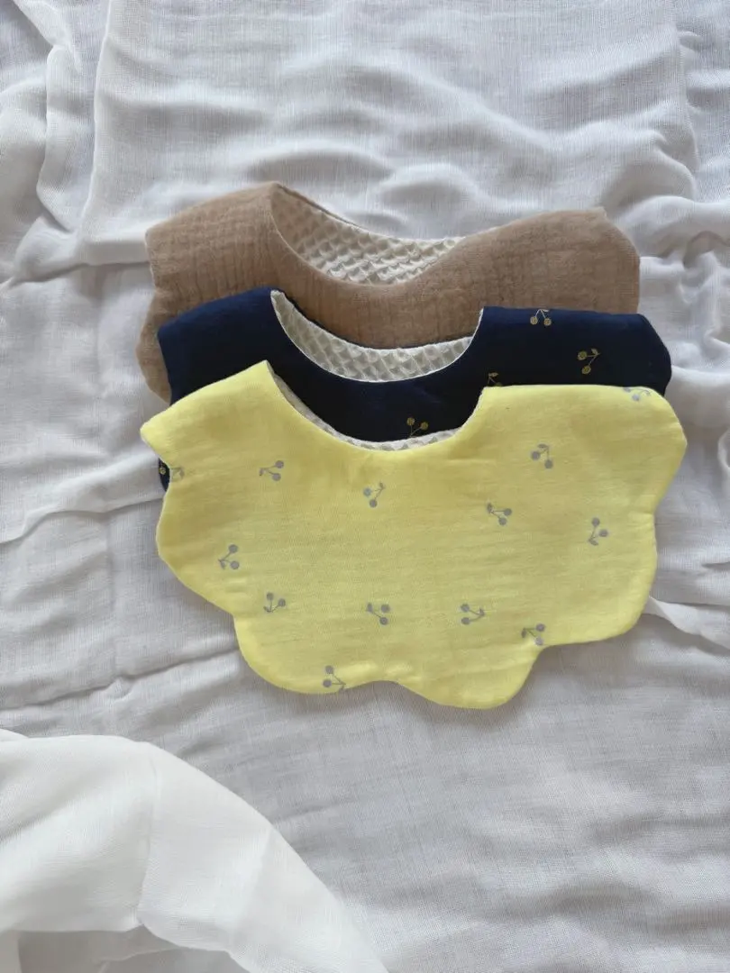 Thumbnail of Handmade Cloud Bibs 3-Piece Set Baby Gift Baby Goods