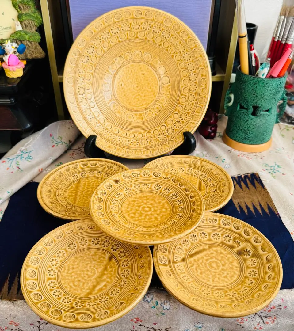陶芸作家　 吉田明作　 三島　菓子鉢 陶芸作家 吉田明作 三島 菓子鉢 - メルカリ