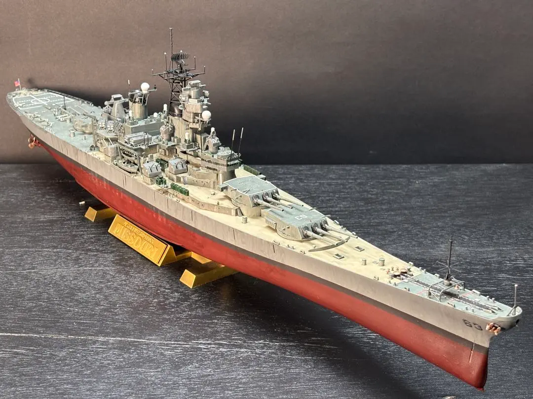 ヴィンテージ 米海軍戦艦「ミズ－リ」ハンドメイド 元軍人が制作 ハンドクラフト ヴィンテージ 米海軍戦艦「ミズ－リ」ハンドメイド 元軍人が制作