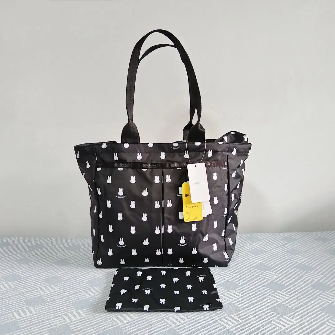 レスポートサック ミッフィーブラック トートバッグ レスポ 新品【LeSportsac レスポ ミッフィー ブラックベア トートバッグ