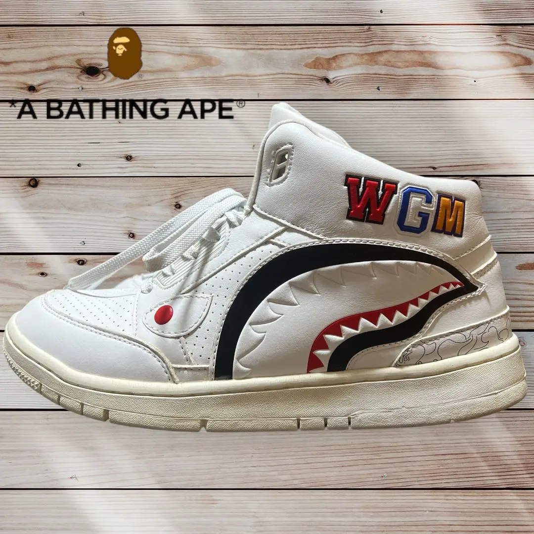 APE BAPE KAWS STA 28cm SHARK CAMO スニーカー BAPE X LBWK 】SHARK STA カモフラージュスニーカー - メルカリ