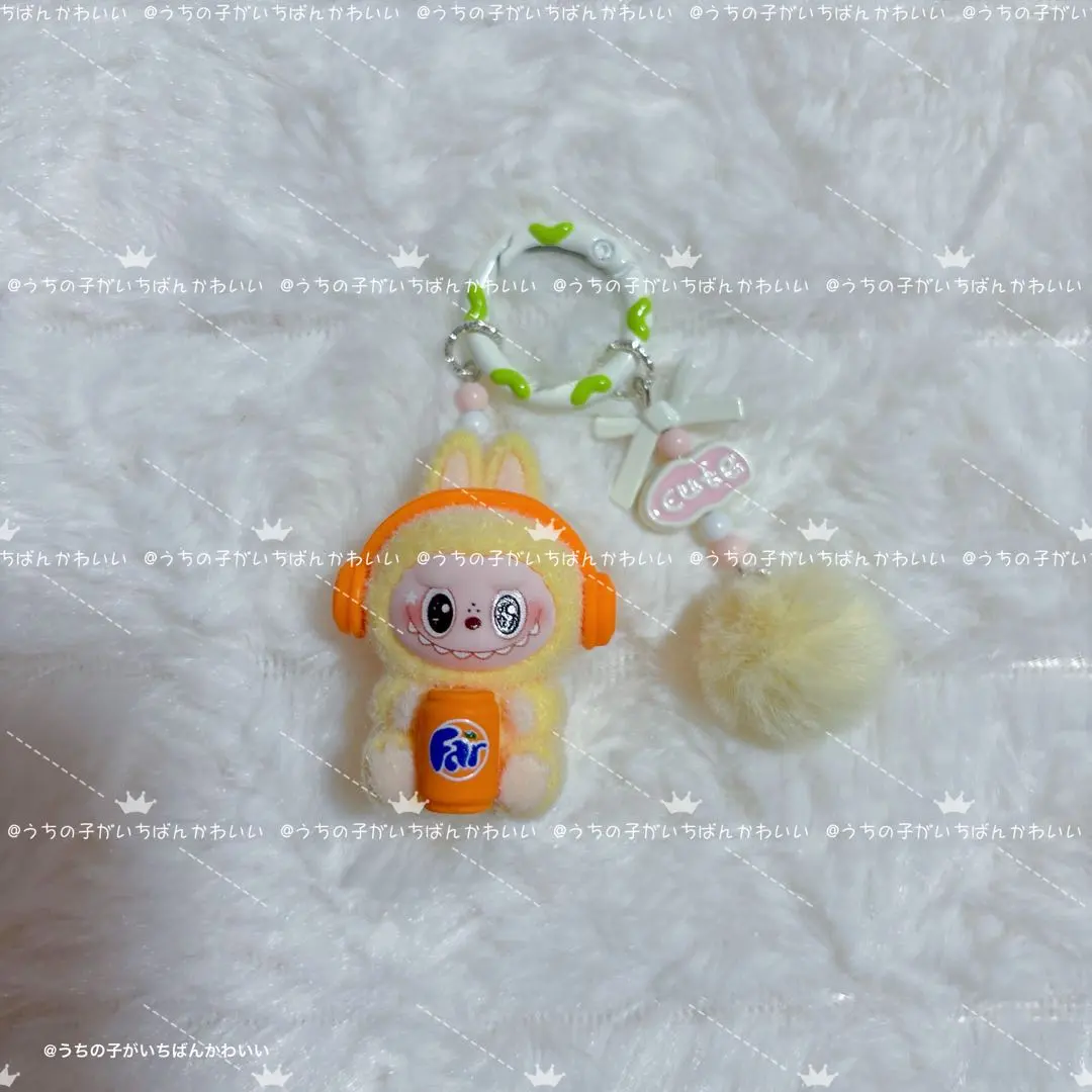 Thumbnail of Cola Design Mini Mascot Keychain Strap, Labubu Style