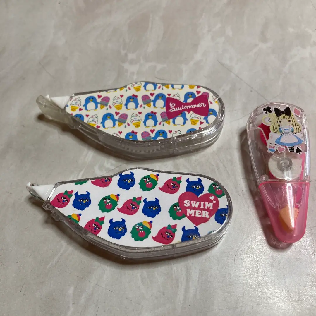 スイマー　swimmer 平成　当時　シャープペン　修正テープ　吸盤フック スイマー swimmer 平成 当時 シャープペン 修正テープ 吸盤