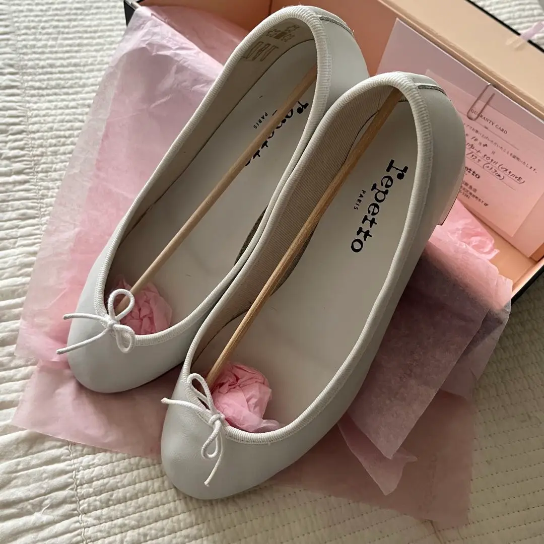 未使用級✨レペット　カミーユバレリーナ　フラットシューズ　リボン　パテントレザー repetto Camille Ballerinas レペット カミーユ バレリーナ