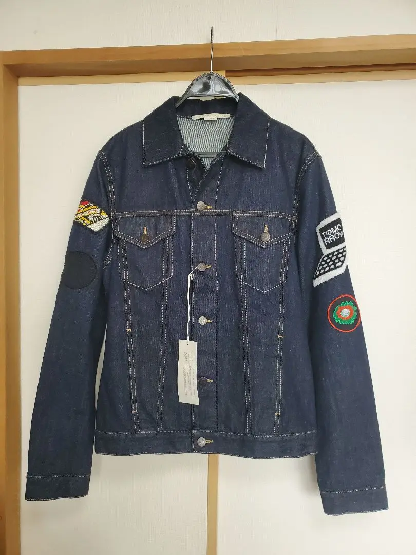 ステラマッカートニーのデニムジャケット Stella McCartney コーデュロイカラー デニムジャケット