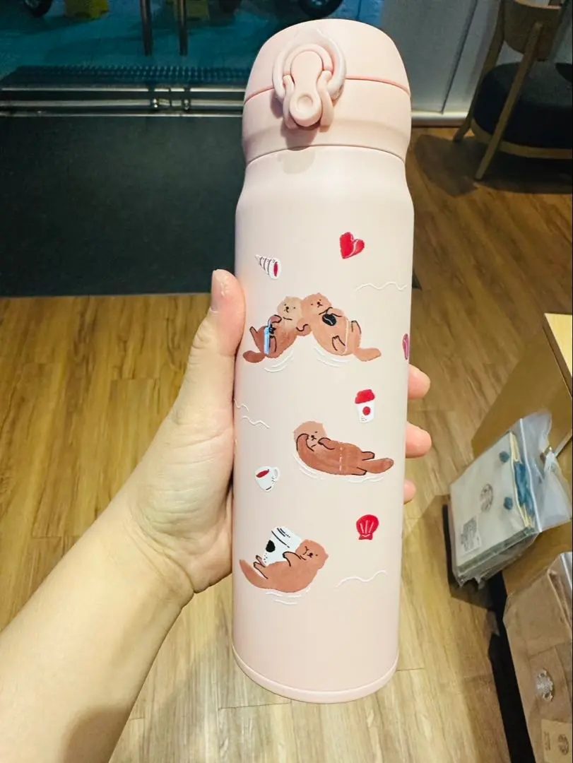 2025年台湾限定Starbucks 水筒 ❤️バレンタイン❤️ラッコデザイン 台湾スターバックス2025バレンタイン ラッコ スタンレス