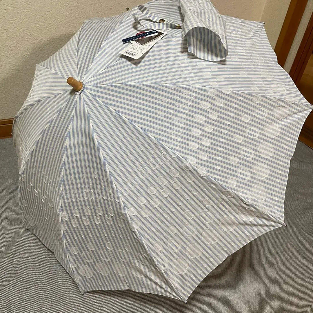 【未使用】tsukisou 月装 日傘　長傘　レース　オフホワイト　コットン 未使用】tsukisou 月装 日傘 長傘 レース オフホワイト コットン