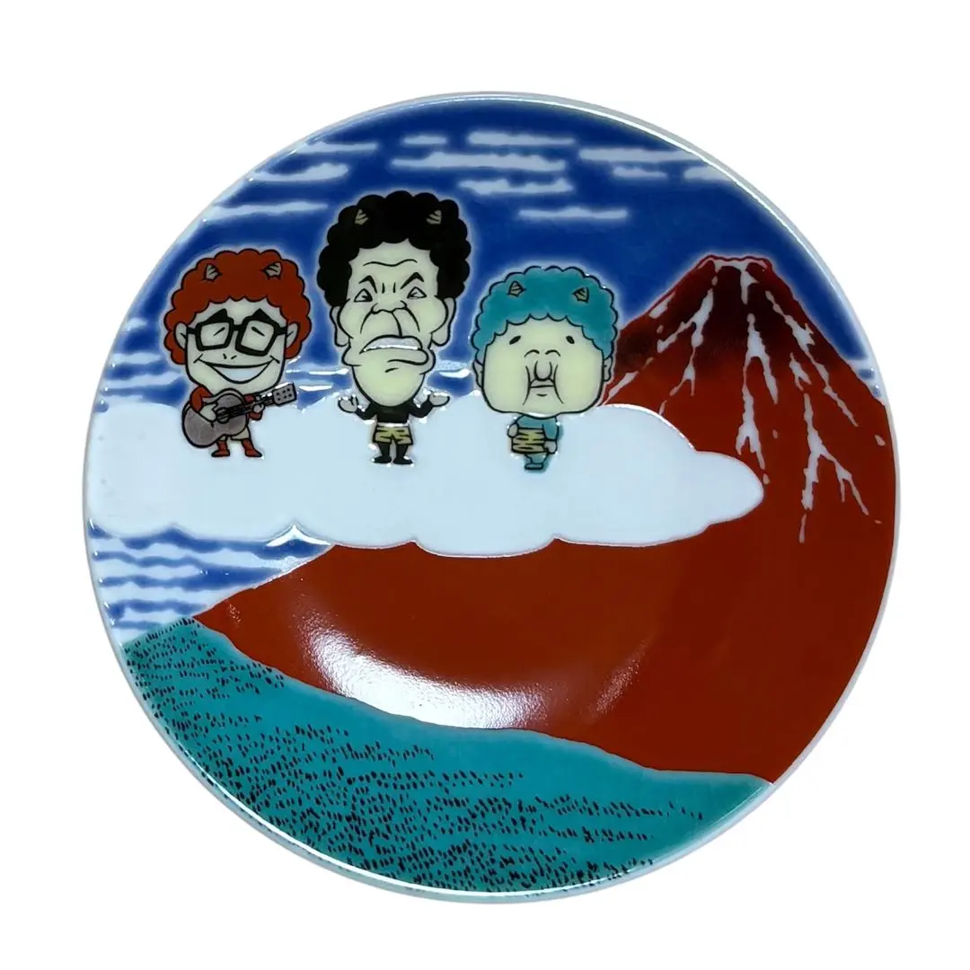 ドリフ　ドリフターズ　九谷焼　豆皿　全員集合　いい湯だな　雷様　全３種セット ドリフドリフターズ九谷焼豆皿全員集合いい湯だな雷様全3種セット