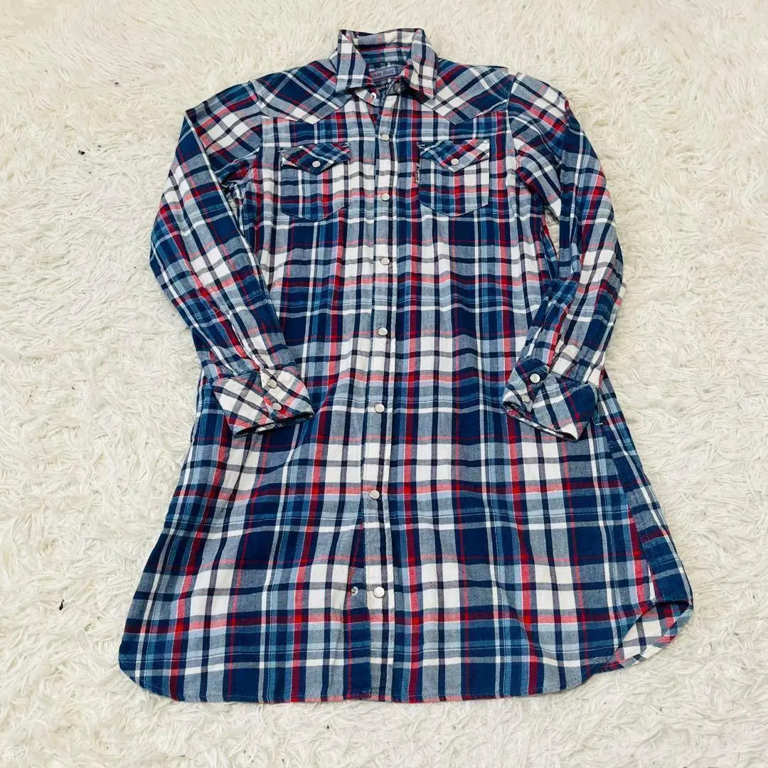 Thumbnail of BlueBlue Indigo Dye Check Shirt Dress