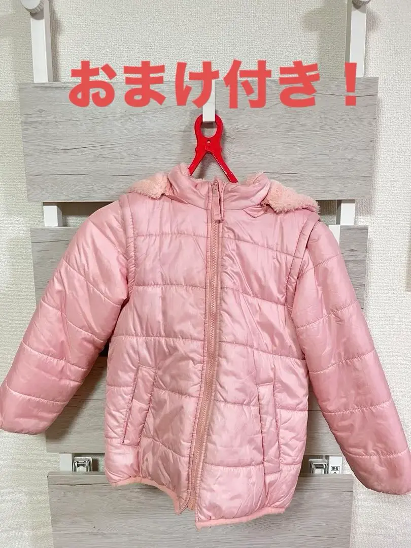 Thumbnail of Pink Padded Coat with Hood - United Arrows