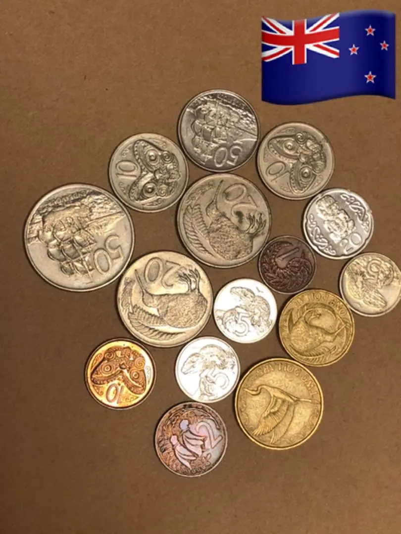 3498【ニュージーランド】5セント　硬貨　コイン　古銭　200枚セット 3498【ニュージーランド】5セント硬貨コイン古銭200枚セット