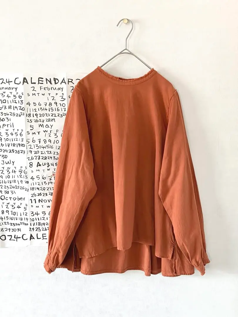 ikkuna/suzuki takayuki ロング丈長袖シャツ マスタード long shirt（シャツ/ブラウス）｜suzuki takayuki（スズキ