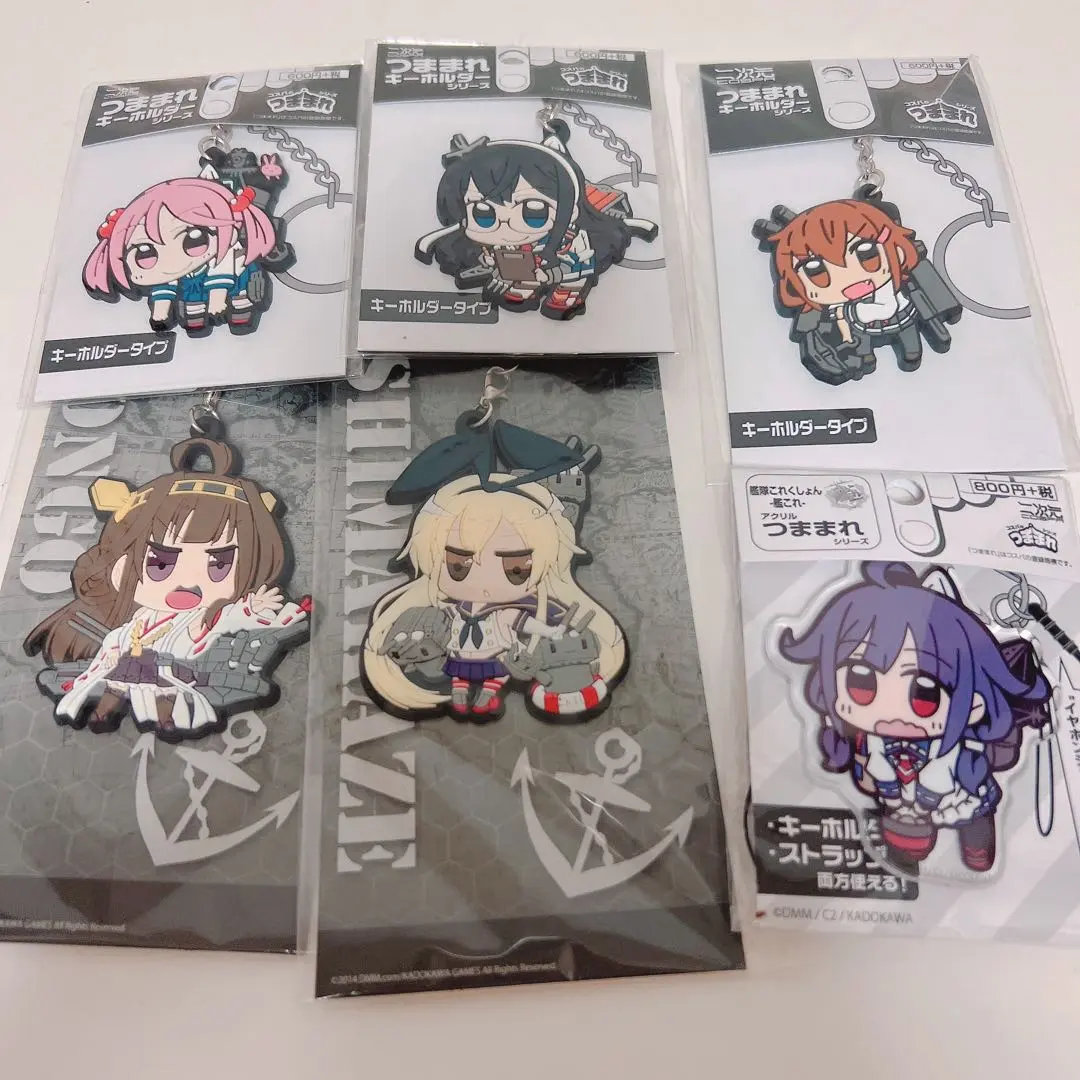 艦隊Collection 捏捏鑰匙圈 掛飾 6種 島風 金剛 大鯨 的縮圖