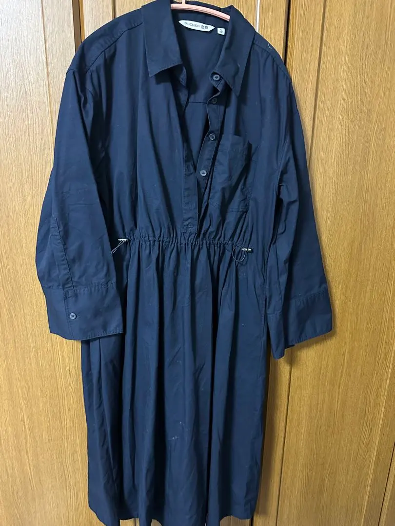 Thumbnail of UNIQLO Navy Shirt Dress, Mid-weight