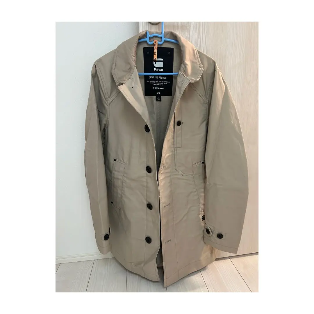G-STAR RAW ヘビーウェイト ブラックデニム スリム トレンチコート S 美品✨】G-STAR RAW デニム トレンチコート ベルト S - メルカリ