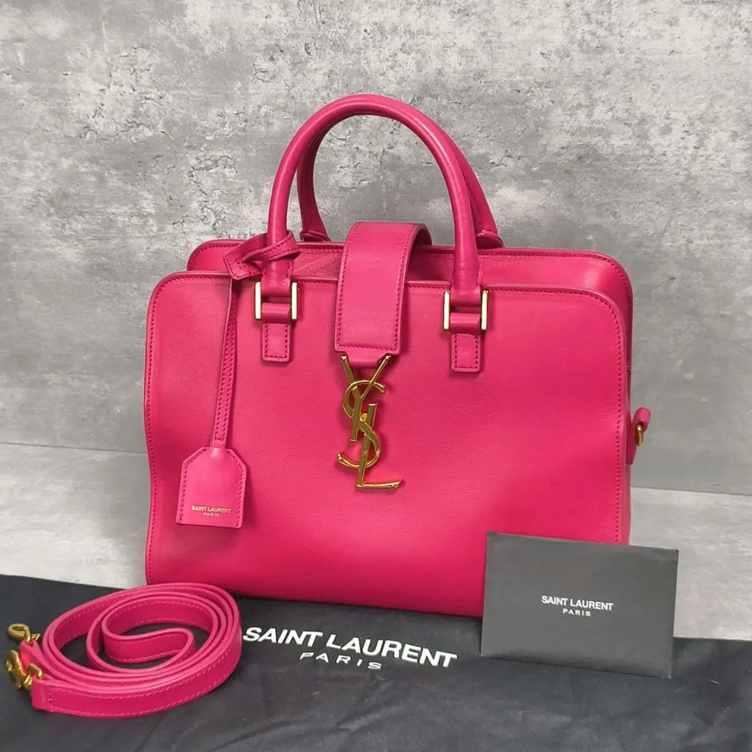 美品【SaintLaurent】モノグラムカバス スモールトートバッグ SAINT LAURENT - SAINT LAURENモノグラム・サンローラン
