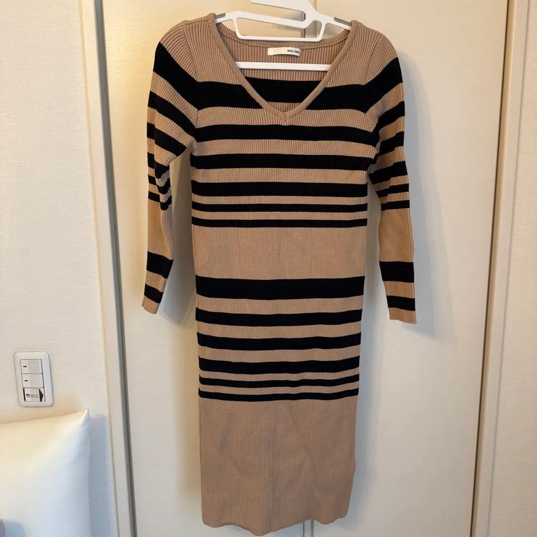 Thumbnail of ROYAL PARTY Striped Knit Dress