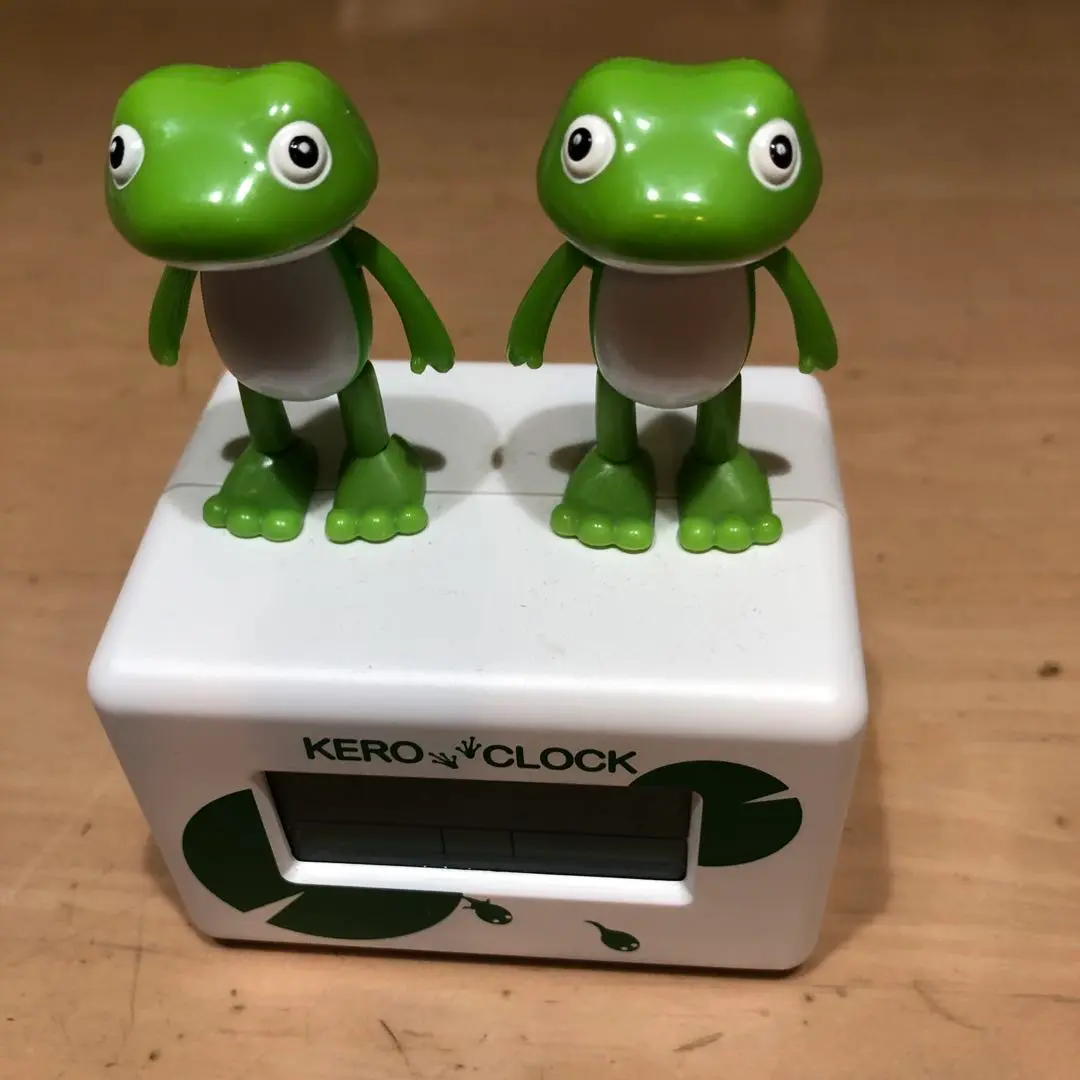 ケロクロック2 KERO CLOCK カエルフィギュア付き リズム時計 目覚し時計 ケロクロック2 : 暮らしの発研 Yahoo!店