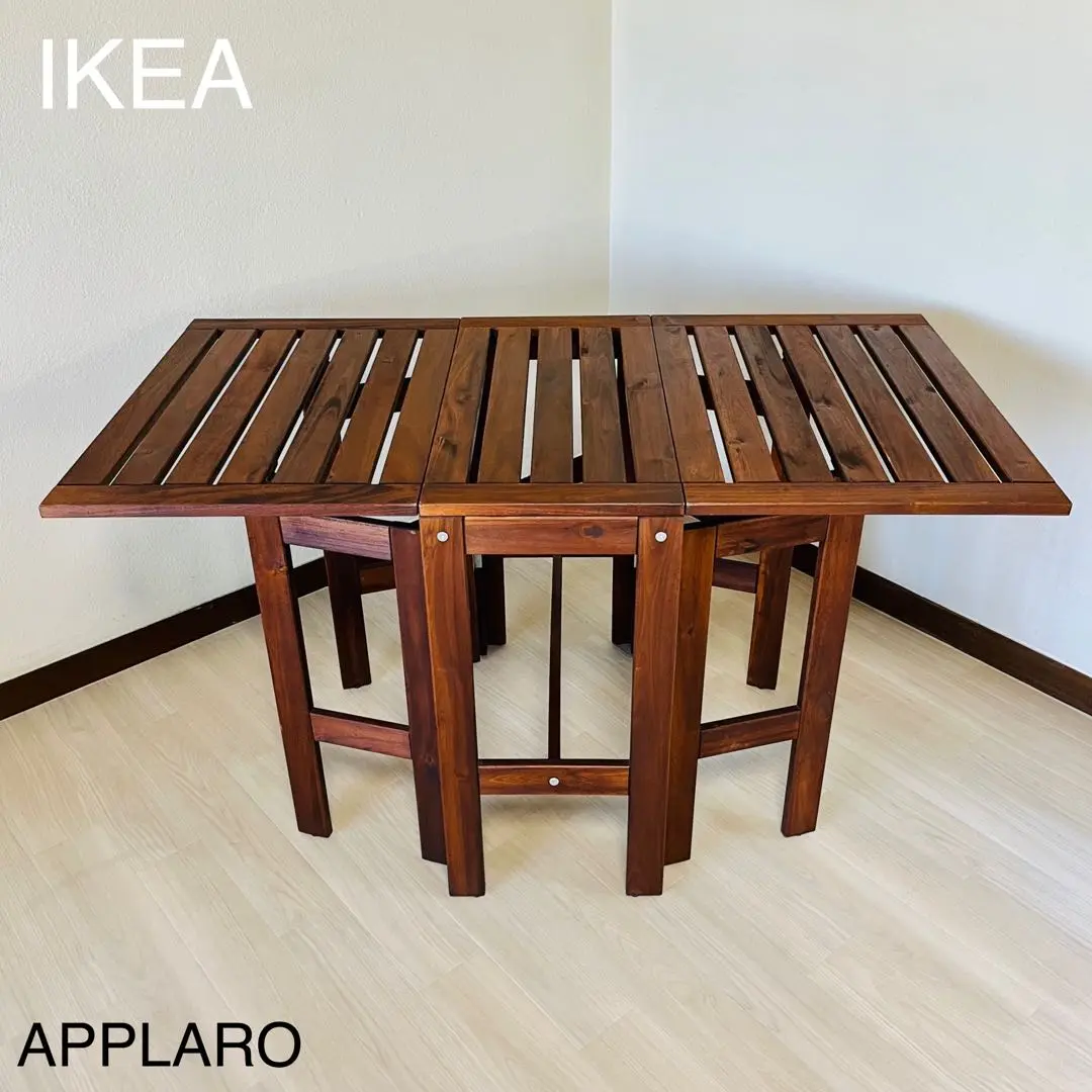 【希少廃盤品】IKEA ÄPPLARÖ エップラロー 折りたたみテーブル SALE】 イケア 【IKEA】APPLARO 折りたたみテーブル＋